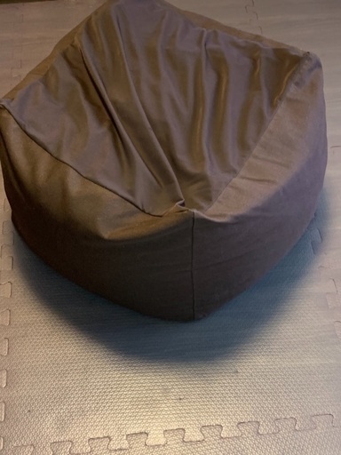 ビーズクッション 茶色 無印良品