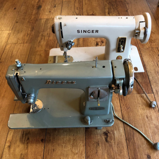 レトロ ミシン2個セット singer riccer シンガー リッカー 昭和レトロ アンティーク