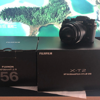 fujifilm富士フイルム X-T2カメラ 56mm f/1.2レンズ