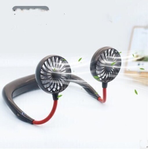 首にかけるタイプ★充電式 USB ミニファン★ 【新品】