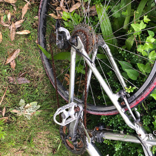 お買い上げ頂きありがとうございました。マウンテンバイク アルミフレーム レストアベースの画像