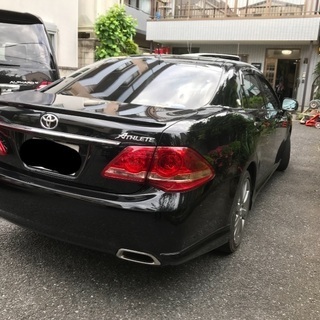 【8月末迄】☆最終値下げ☆早い者勝ち☆クラウン アスリート ☆社外18インチ付き 【ワーク ブラックメタルコート】の画像