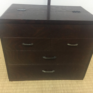 レトロ収納 木製 アンティークの画像
