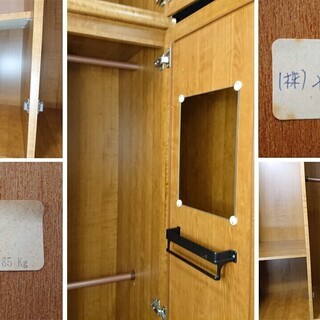 【Ｇ5  ハイタイプ 上下分割式 ワードロープ クローゼット】の画像