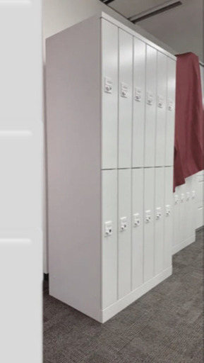 値下！7/4 迄:貴重品ロッカー(LH オフィスロッカー2段12人用 ダイヤル錠付き)