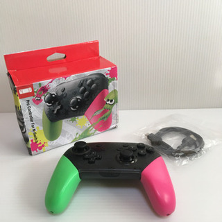 新品 任天堂 ニンテンドー Nintendo スイッチ Switch Pro コントローラー プロコン プロコントローラー 【 スプラトゥーン モデル】互換品Pの画像