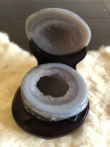 メノウ 原石 水晶ドーム 瑪瑙  置物