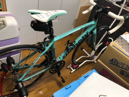 【美品】Bianchi Via Nirone 7 simano 105【チェレステ】