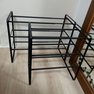 《受渡し完了》【２個セット】シューズラック【お渡し日限定】スチール製の画像