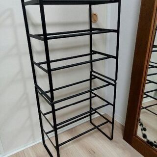 《受渡し完了》【２個セット】シューズラック【お渡し日限定】スチール製の画像