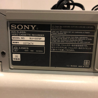 【参考価格:6,980円】ソニーSONY SLV-D373P DVD/VHS一体型の画像