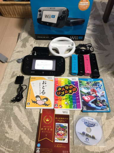 ニンテンドー wiiU プレミアムセットとゲーム5点まとめて！
