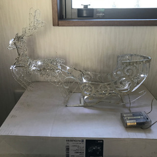 新品 ジェフコム LEDクリスタルモチーフ 電池式 トナカイ S...