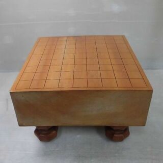 中古品　将棋盤　脚、ヘソあり