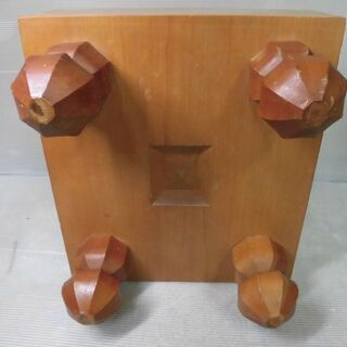 中古品　将棋盤　脚、ヘソありの画像