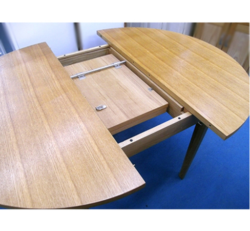札幌 入手困難【Francfranc 伸長式ダイニングテーブル】アッシュ材 W105/135cm ワルツ エクステンション式 バタフラ