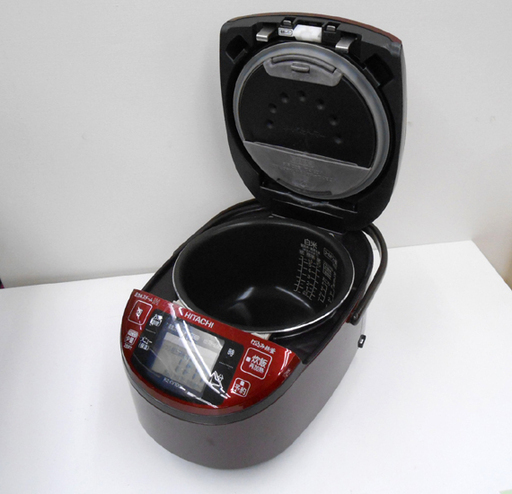 炊飯器 5.5合 圧力IH 2011年製 日立 RZ-KV100K ジャー1.0L メタリックレッド 日本製 蒸気カット 炊飯器 炊飯
