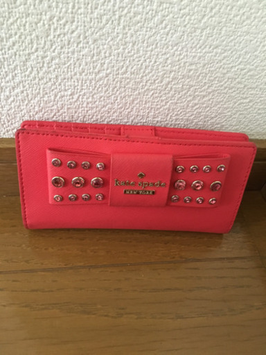 ケイトスペード リボンビジュー 長財布