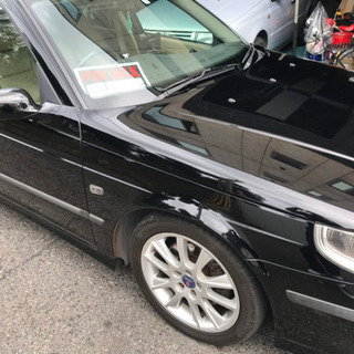 車検32/2迄 サーブ9-5 ワゴン エアロ レザー ターボ 良好 ナビ ETCの画像