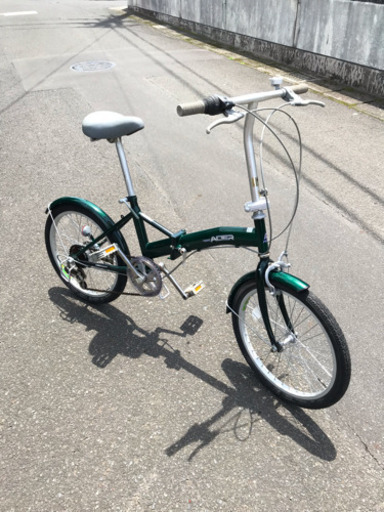 お取引感謝【使用少なめ】２０インチ・折りたたみ自転車・６段変速・程度よし・中古