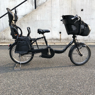 美品 黒 2017年式 電動自転車 パナソニック ギュット 大容量