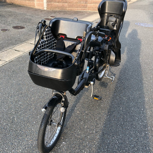 美品 黒 2017年式 電動自転車 パナソニック ギュット 大容量バッテリー