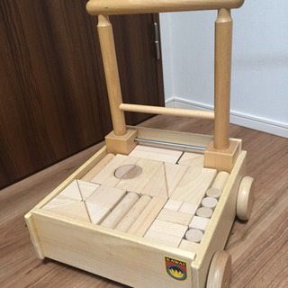 ★最終値下★ KAWAI 手押し車 積み木 木製