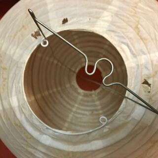 天井照明　球形　和風の画像