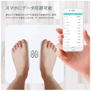 新品未使用！【新世代 スマホ連動】体重計 体組成計 体脂肪計 高精度ITO＆BIA技術の画像