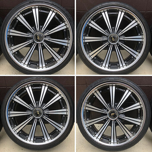 【値下】 訳あり特価 JG608 ロデオドライブ 20インチタイヤホイール４本 6穴 PCD139.7 ハイエース等