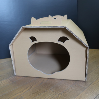 猫グッズ、大型猫家、猫部屋、キャットハウス大型、段ボール製、【新...