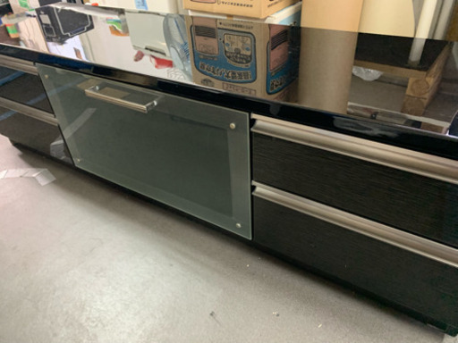 ニトリ ローボード テレビ台 160×43×48cm 鏡面ブラック ミラージュ160TVB BK