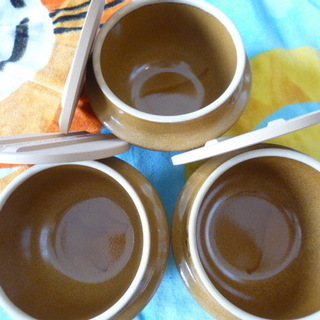 おぎのや　峠の釜めし　空容器3個セット★洗い済み★1人用のご飯を炊くのにも！の画像