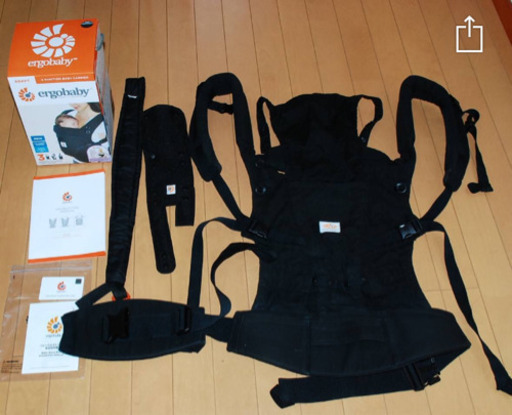 エルゴベビー ergobaby エルゴ ergo 抱っこ紐 アダプト ADAPT ブラック 美品 正規品