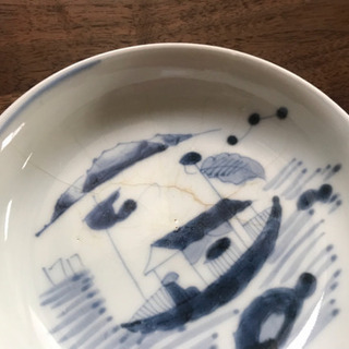 【お値下げ】　染付　お皿  2枚の画像
