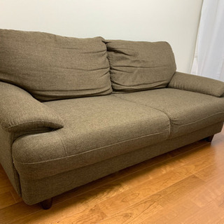 ニトリ 3人がけソファ ほぼ未使用の画像