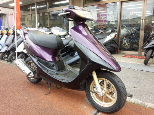 NO.2754　ライブディオＺＸ （ＤＩＯ） ２スト　シャッターキー付き後期モデル　ハネ付き　ディスクブレーキ　キャストホイール　パープル　☆彡