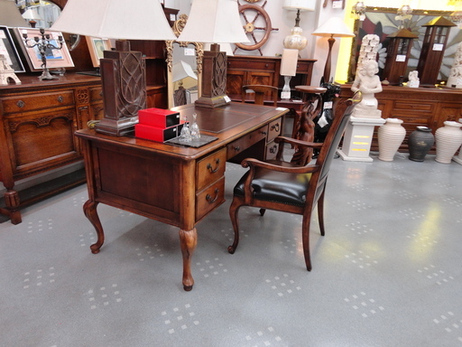 輸入家具　スタンレー　書斎デスク　チェアセット　愛知県半田市　モノ市場半田店