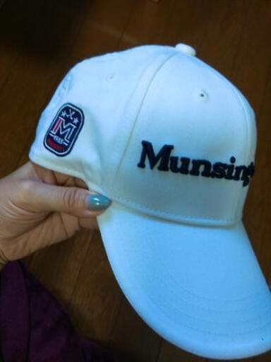 ♪Munsinｇwear♪ゴルフキャップ白