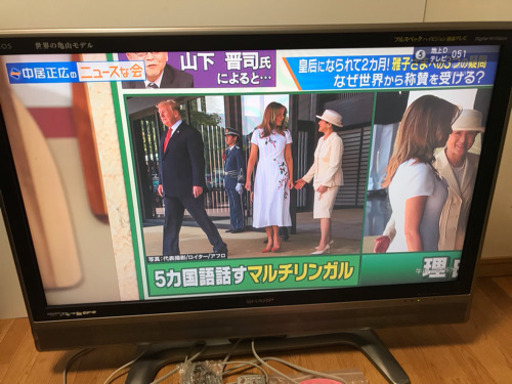 08年製 SHARP AQUOS 37v型 フルハイビジョン液晶テレビ LC-37EX5 動作確認済