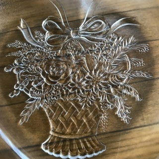 値下げ！ハートのガラス皿セットの画像