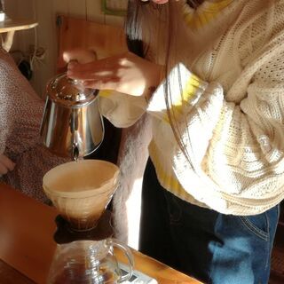 出張コーヒードリップと簡単自家焙煎教室🎵