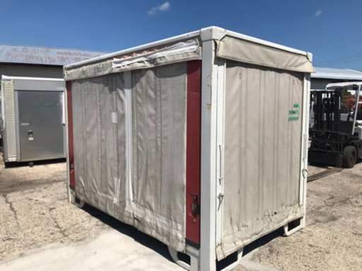 No.286 保冷バン 2ｔ アルミ箱 バイク倉庫 トラックコンテナ コメ保管庫 物置 DYI