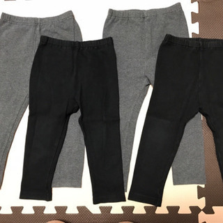 ユニクロ レギンス 90cm 4本の画像