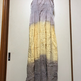 ロングワンピース リゾートワンピースの画像
