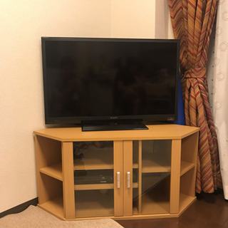 角置きテレビボード【テレビは付きません】