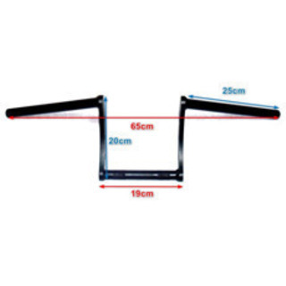 値下げしました ドリルドハンドル マッドブラック 汎用 22.2mmの画像