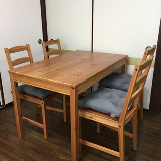 IKEAダイニングセット(ヨックモック)の画像