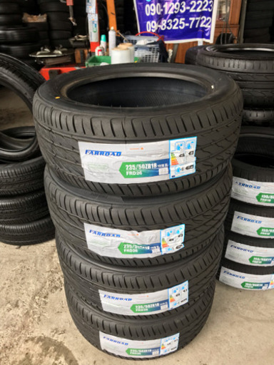 235/50/18. 新品タイヤ、組み替え工賃コミコミ