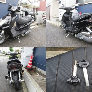 埼玉川口発！ヤマハ　シグナスＸ　カスタム車　ブラック　5TY SE12J 5AUの画像